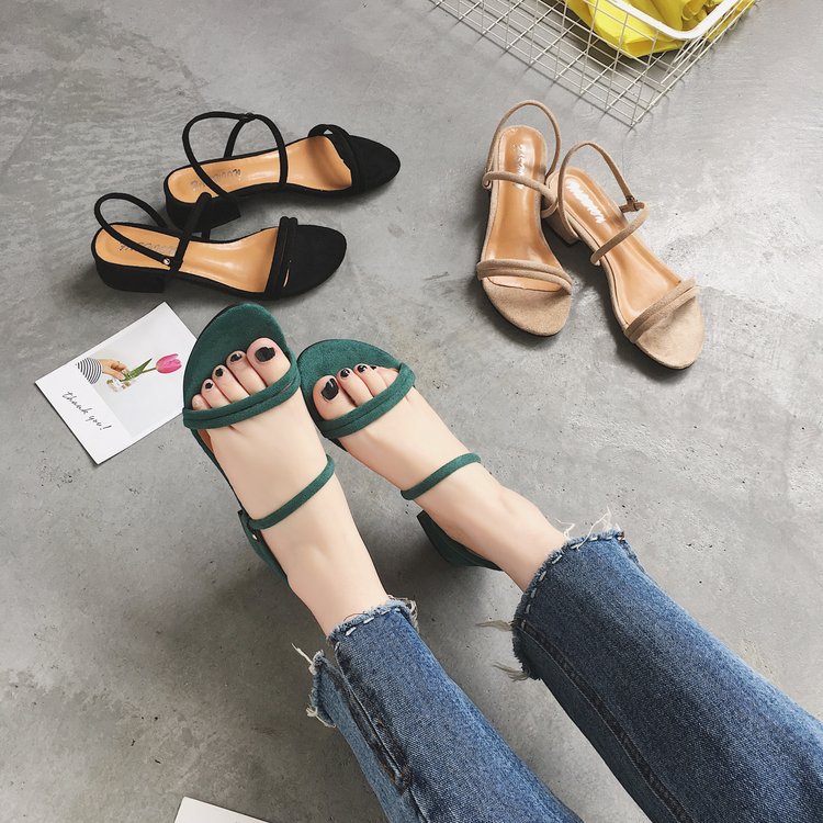 Summer New Style Korean Style One Shoe Two Wear Women'S Sandals Slippers