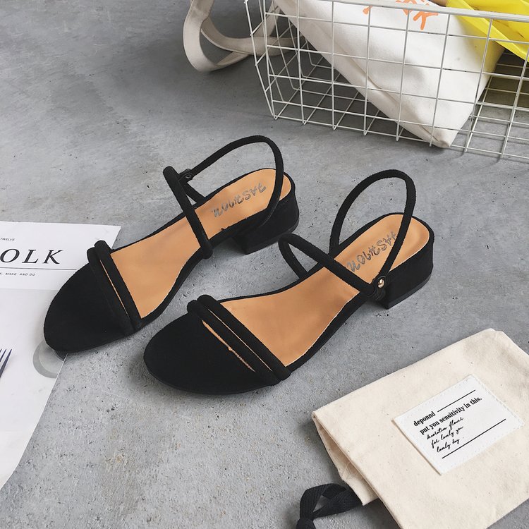 Summer New Style Korean Style One Shoe Two Wear Women'S Sandals Slippers