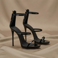 FIG Onyx - Triple Strap Patent Stiletto