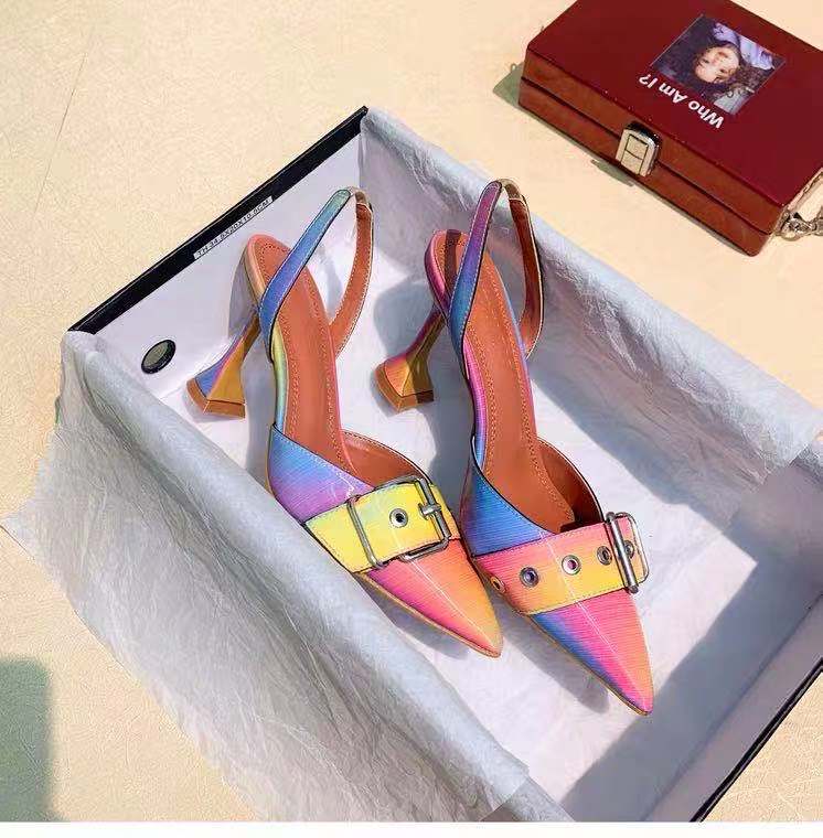 Pointed rhinestone high heels fairy style