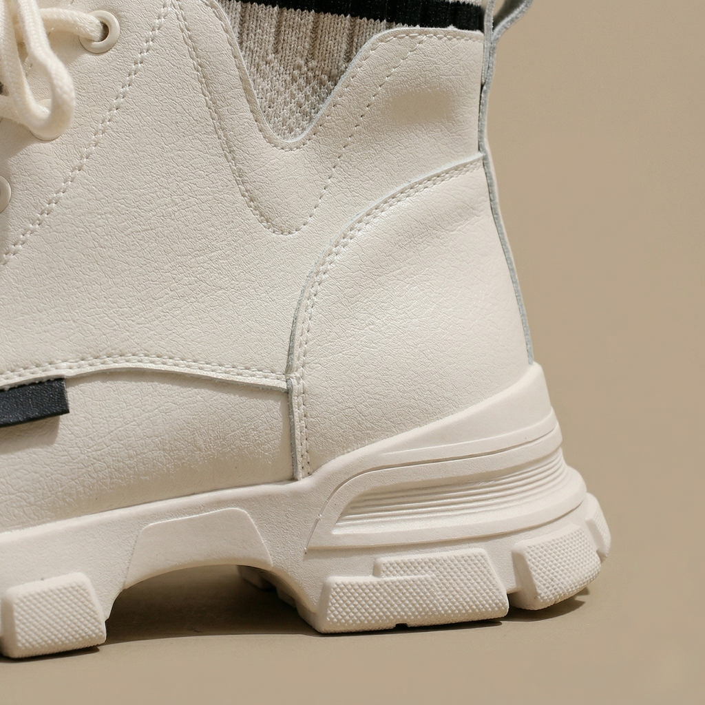 FIG Kova - Sock Collar Chunky Lace-Up High-Top