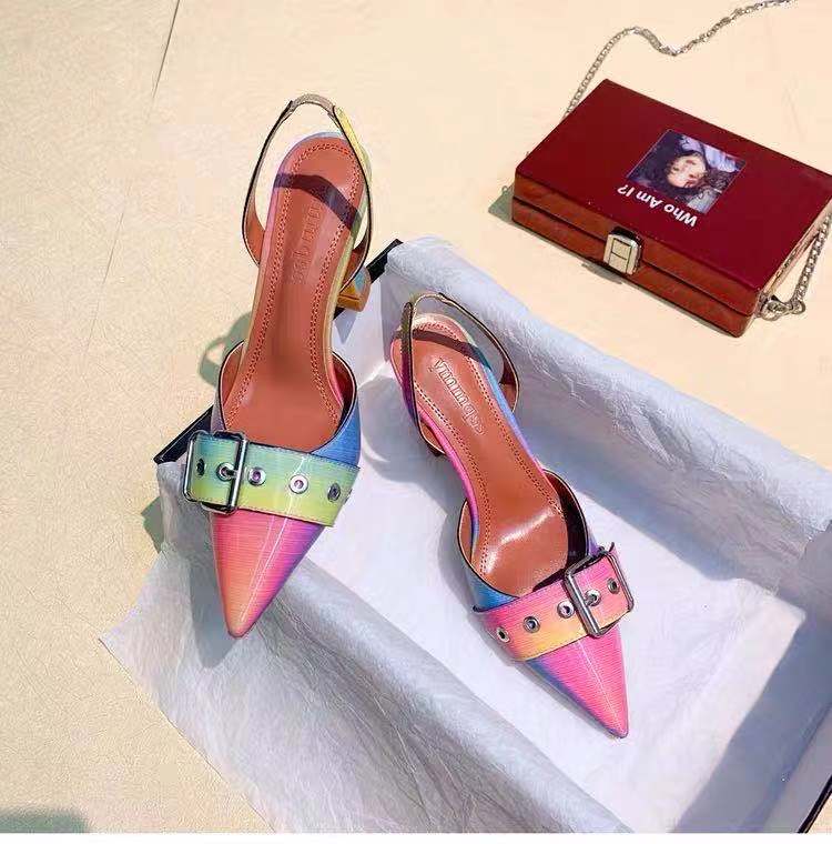 Pointed rhinestone high heels fairy style